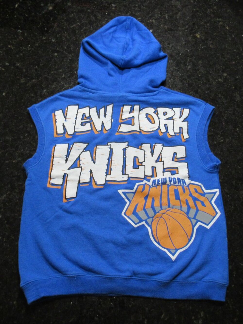 NBA-branded New York Knicks Cotton-On Kid Size 8 Sleeveless Hoodie Pullover Vest - Picture 8 of 16
